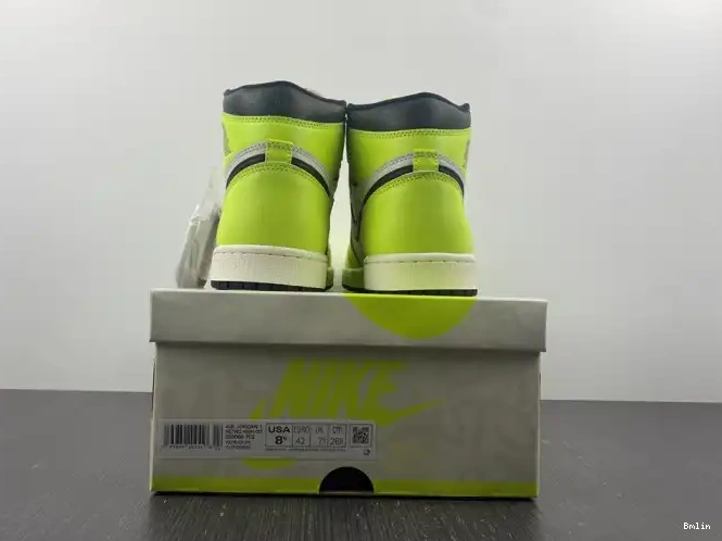 Bmlin shoes 1 Air Jordan OG High 555088-702 Volt 0607